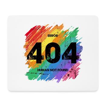 Vibrant Rainbow Error 404 Design - Tapis de souris (format paysage) - blanc - Devant