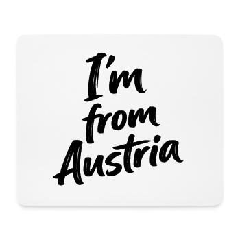 I am from Austria - Mousepad (Querformat) - Weiß - Vorne