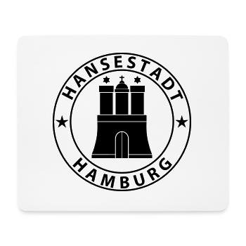 Hamburg - Mousepad (Querformat) - Weiß - Vorne