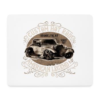 Hot Rod personnalisé américain - Tapis de souris (format paysage) - blanc - Devant
