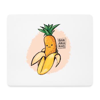 Banananas - Tapis de souris (format paysage) - blanc - Devant