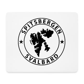 Svalbard - Tapis de souris (format paysage) - blanc - Devant