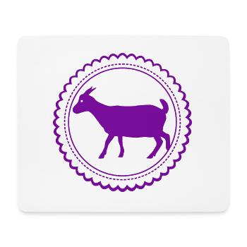 Ziege - Bock - Geiß - Bauernhof - Zoo - Urlaub - Mousepad (Querformat) - Weiß - Vorne