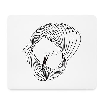 Geometric circle lines - Mouse Pad (horizontal) - white - Front