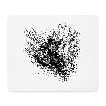 Terrain Motorcycling Motorcycle Splash Style - Mouse Pad (horizontal) - white - Front