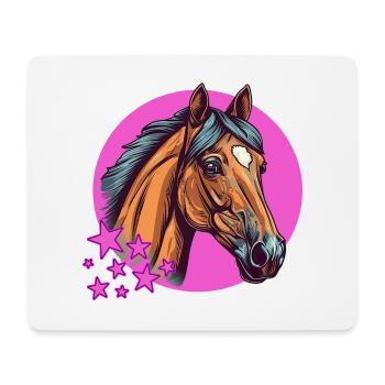 Schönes Pferd für alle Pferdebegeisterte - Mousepad (Querformat) - Weiß - Vorne