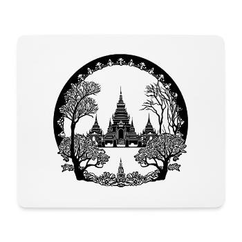 Thailand Temple Plant Dream Holiday Country - Mouse Pad (horizontal) - white - Front