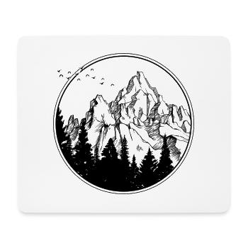 L’aventure vous attend - Tapis de souris (format paysage) - blanc - Devant