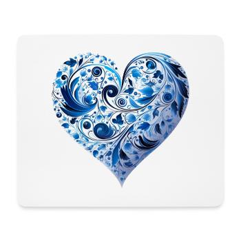 Kunst Herz Liebe Liebesbeweis Gefühle - Mousepad (Querformat) - Weiß - Vorne