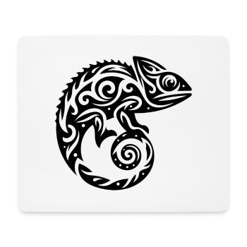 Scaly Creeper Disguise Chameleon Tattoo - Mouse Pad (horizontal) - white - Front
