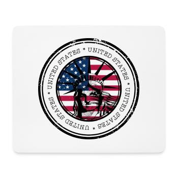 Liberty Flag Circle - Mouse Pad (horizontal) - white - Front