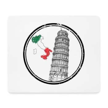 Italy Map Flag Colours - Mouse Pad (horizontal) - white - Front