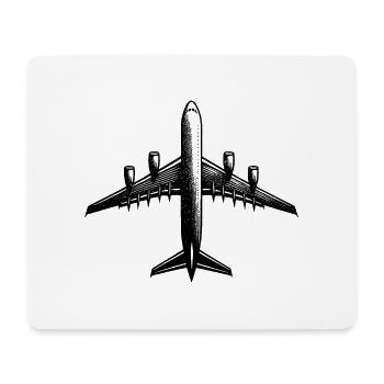 Jet Airplane for Hobby RC Pilots Large RC Model - Mouse Pad (horizontal) - white - Front