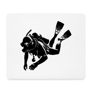 Gerätetaucher Sporttaucher Ausbildung Ausrüstung - Mousepad (Querformat) - Weiß - Vorne
