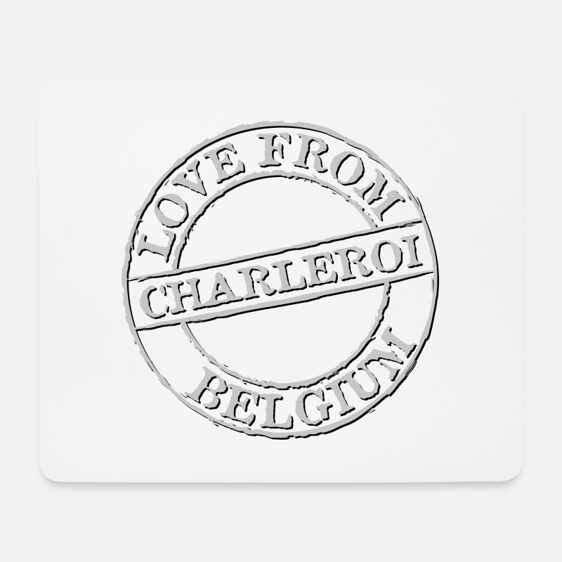 Charleroi - Mousepad (Querformat) - Weiß