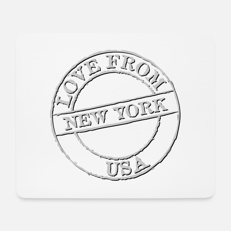 New York - Mousepad (Querformat) - Weiß