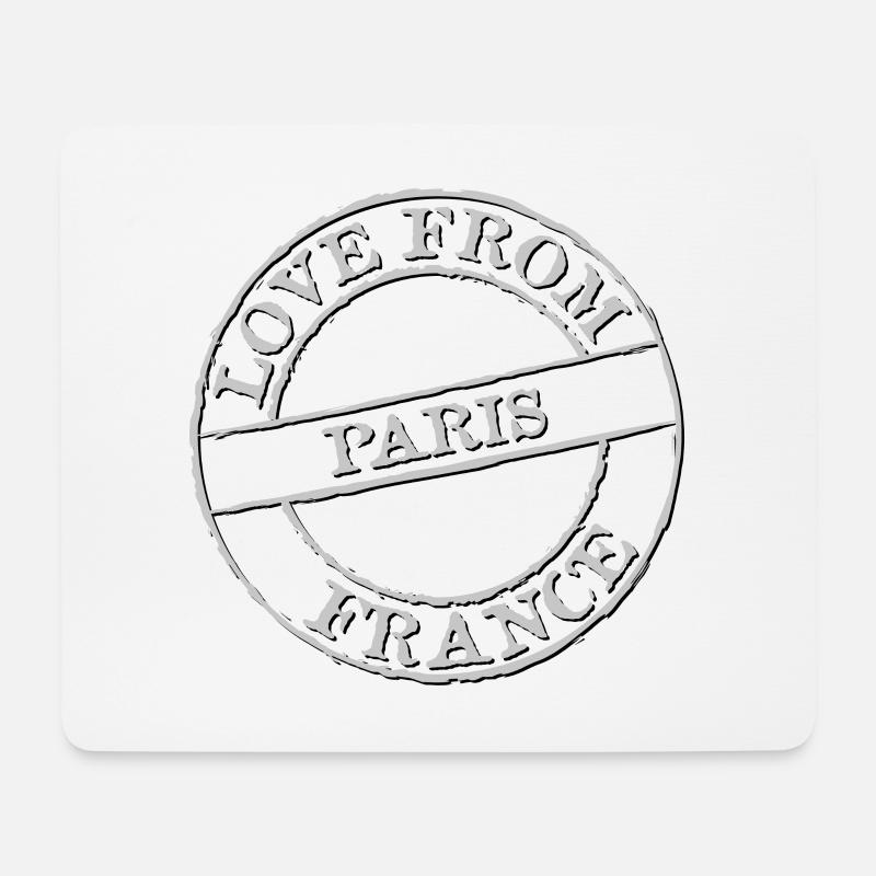 Paris - Mousepad (Querformat) - Weiß
