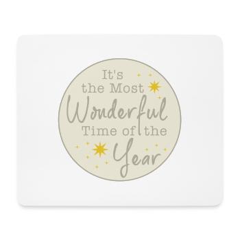 ItsTheMostWonderfulTime - Christmas - Mousepad (Querformat) - Weiß - Vorne