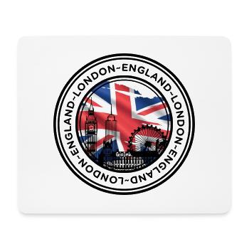 London Landmark Collage with Union Jack - Mouse Pad (horizontal) - white - Front