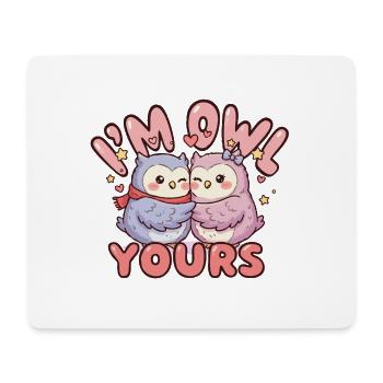 Cuddly Owls Lovers - Mouse Pad (horizontal) - white - Front