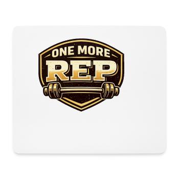 ONE MORE REP - Mousepad (Querformat) - Weiß - Vorne