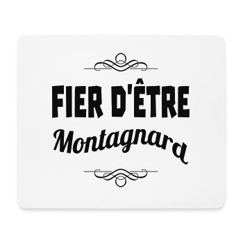 fier d'être montagnard - Tapis de souris (format paysage) - blanc - Devant