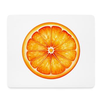 Orange für einen Orange Liebhaber - Mousepad (Querformat) - Weiß - Vorne
