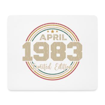 April 1983 Retro April 1983 Birthday Gift - Mouse Pad (horizontal) - white - Front