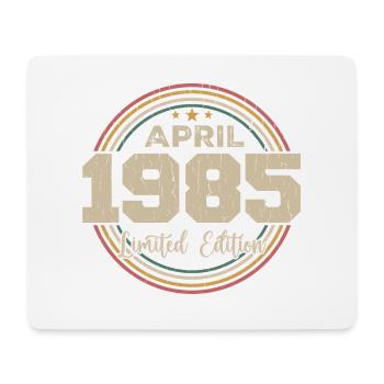 Avril 1985 Cadeau D'anniversaire Avril 1985 Retro - Tapis de souris (format paysage) - blanc - Devant