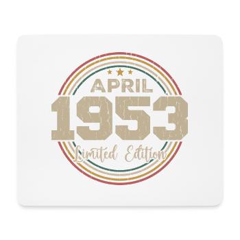 April 1953 Retro April 1953 Birthday Gift - Mouse Pad (horizontal) - white - Front