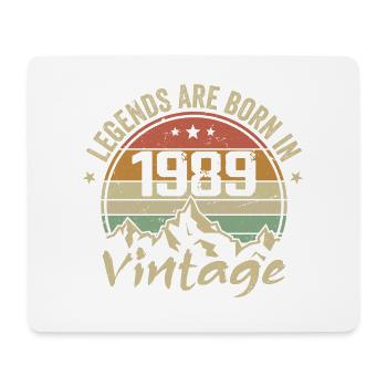 Cadeau Anniversaire 1989 Vintage 1989 Retro 1989 - Tapis de souris (format paysage) - blanc - Devant