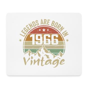 Cadeau Anniversaire 1966 Vintage 1966 Retro 1966 - Tapis de souris (format paysage) - blanc - Devant