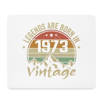 Cadeau Anniversaire 1973 Vintage 1973 Retro 1973 - Tapis de souris (format paysage) - blanc - Devant