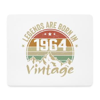 1964 Vintage 1964 Retro 1964 Anniversary Gift - Mouse Pad (horizontal) - white - Front