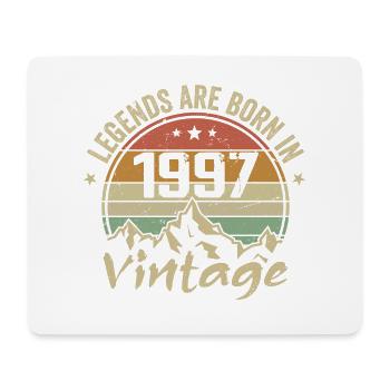 Cadeau Anniversaire 1997 Vintage 1997 Retro 1997 - Tapis de souris (format paysage) - blanc - Devant