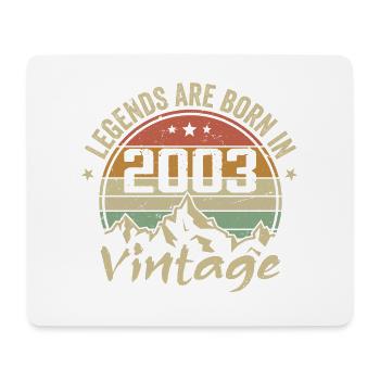 Anniversary Gift 2003 Vintage 2003 Retro 2003 - Mouse Pad (horizontal) - white - Front