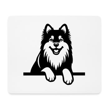 Laponie finlandaise - Tapis de souris (format paysage) - blanc - Devant