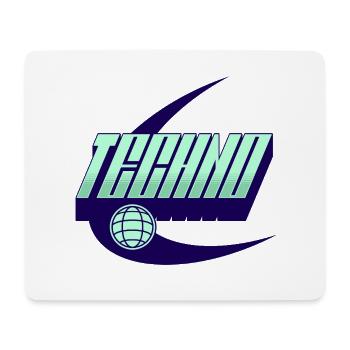 Techno - Mouse Pad (horizontal) - white - Front