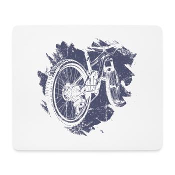 Retro Bicycle Gear Illustration - Mouse Pad (horizontal) - white - Front