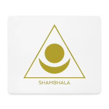 Tibetan Buddhism - Shambhala Symbol 3 - Mouse Pad (horizontal) - white - Front