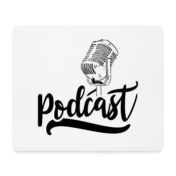 Podcast Podcasts Production Listening Host - Mouse Pad (horizontal) - white - Front