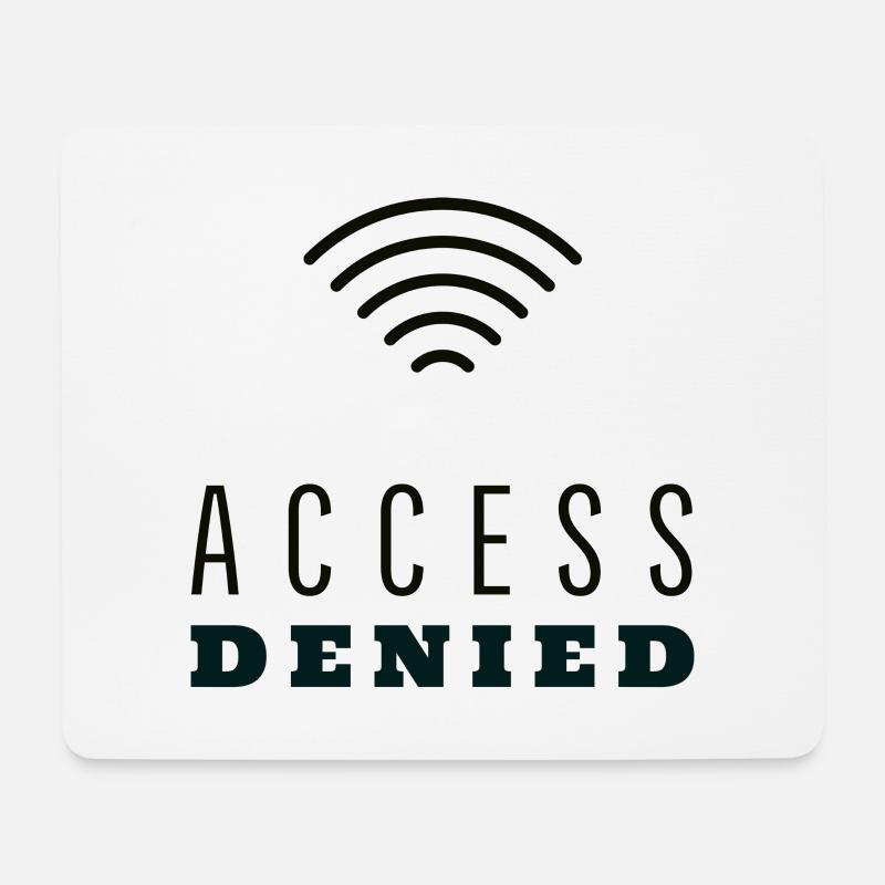 Exchange, Accès, Internet, En ligne, PC, Vol de données - Tapis de souris (format paysage) - blanc