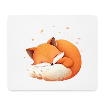 Niedliches Fuchs Schläft Schlafen - Mousepad (Querformat) - Weiß - Vorne
