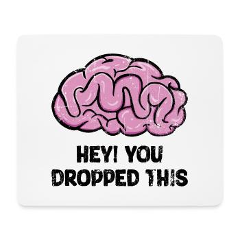 Bubblegum Gehirn Skizze - Mousepad (Querformat) - Weiß - Vorne