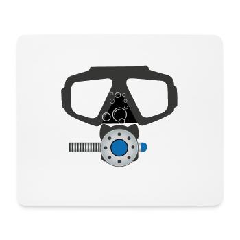 Diving - Mouse Pad (horizontal) - white - Front