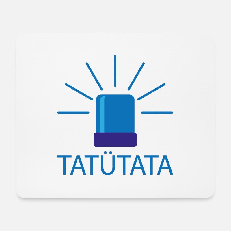 tatütata2 - Mousepad (Querformat) - Weiß