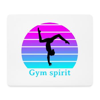gym spirit - Tapis de souris (format paysage) - blanc - Devant