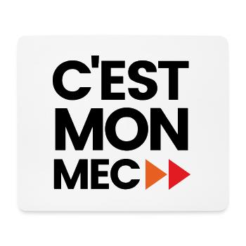 C'est mon mec - Tapis de souris (format paysage) - blanc - Devant