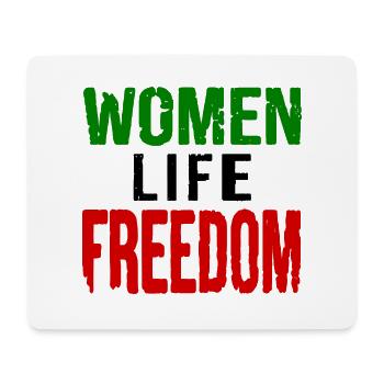 Women life freedom iran - Mousepad (Querformat) - Weiß - Vorne