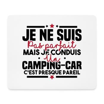 Pas parfait mais je conduis un camping car - Tapis de souris (format paysage) - blanc - Devant